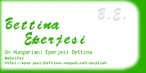 bettina eperjesi business card